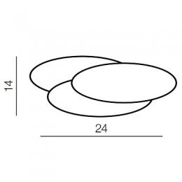 Настенный светильник Azzardo Clover oval  - 2