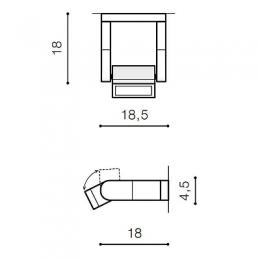 Настенный светильник Azzardo Frame wall  - 5