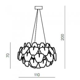 Подвесная люстра Azzardo 3D big  - 2