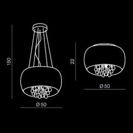 Подвесная люстра Azzardo Buzz  - 4
