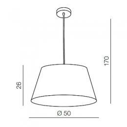 Подвесная люстра Azzardo Olav pendant  - 2