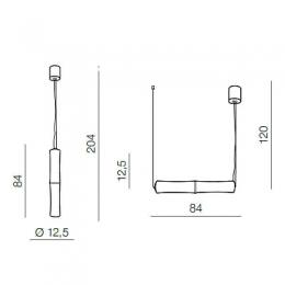 Подвесной светильник Azzardo Bamboo 2 pendant  - 3
