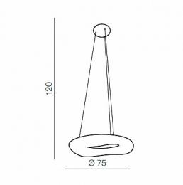 Подвесной светильник Azzardo Donut Pendant 75 CCT  - 3
