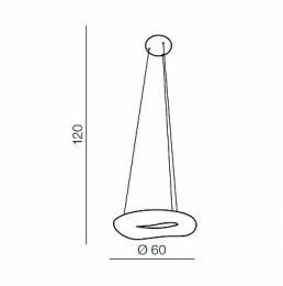 Подвесной светильник Azzardo Donut Sq Pendant 60 CCT  - 4