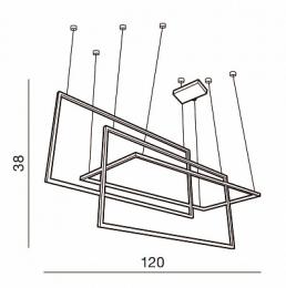 Подвесной светильник Azzardo Metric  - 2