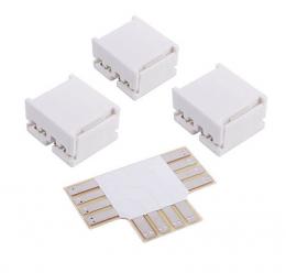 Изображение продукта Соединитель Deko-Light Board connector set T für 8mm Stripes, 4pole, 1x Board connector T, 3x Board connector 