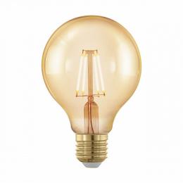 Изображение продукта Лампа светодиодная филаментная диммируемая Eglo E27 4W 1700К золотая 