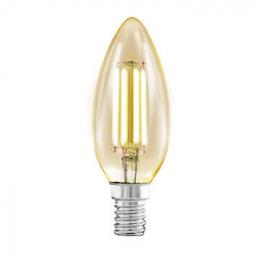 Изображение продукта Лампа светодиодная филаментная Eglo E14 4W 2200К янтарь 