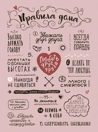 Изображение продукта Картина на холсте Ekoramka 30x40 см Правила дома 2 
