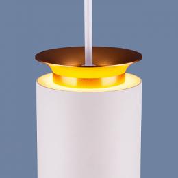 Подвесной светодиодный светильник Elektrostandard DLS021 9+4W 4200К белый матовый/золото  - 2