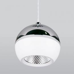 Подвесной светодиодный светильник Elektrostandard DLS023 9W 4200K белый/хром  - 3