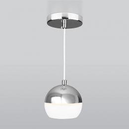 Подвесной светодиодный светильник Elektrostandard DLS023 9W 4200K белый/хром  - 6