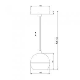 Подвесной светодиодный светильник Elektrostandard DLS023 9W 4200K черный  - 2