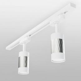 Трековый светильник Elektrostandard Mizar GU10 MRL 1007 белый/серебро  - 3