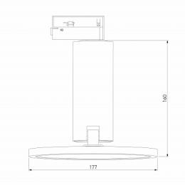 Трековый светодиодный светильник Elektrostandard Brain LTB50 12W 4200K белый  - 2