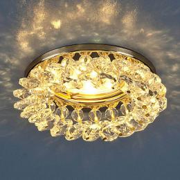 Изображение продукта Встраиваемый светильник Elektrostandard 206 MR16 CH/CL хром/хрусталь прозрачный 