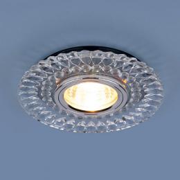 Встраиваемый светильник Elektrostandard 2197 MR16 CL/SL прозрачный/серебро  - 3