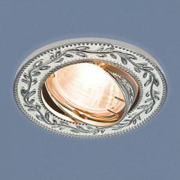 Изображение продукта Встраиваемый светильник Elektrostandard 713 MR16 WH/SL белый/серебро 