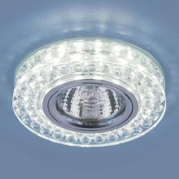 Встраиваемый светильник Elektrostandard 8381 MR16 CL/SL прозрачный/серебро  - 2