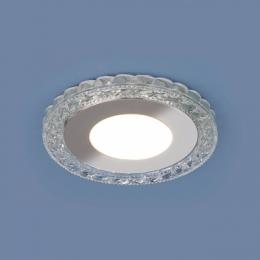 Встраиваемый светодиодный светильник Elektrostandard 9909 LED 8W CL прозрачный  - 4