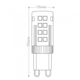 Лампа светодиодная Feron G9 5W 2700K Прямосторонняя Матовая LB-432  - 2
