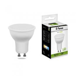 Изображение продукта Лампа светодиодная Feron GU10 7W 4000K Грибок матовая LB-26 