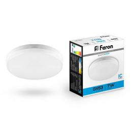 Изображение продукта Лампа светодиодная Feron GX53 7W 6400K Таблетка Матовая LB-451 