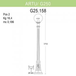 Уличный фонарь Fumagalli Artu/G250  - 2