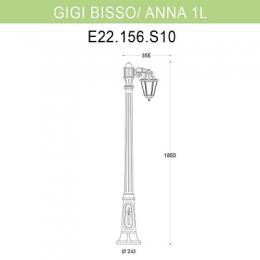 Уличный фонарь Fumagalli Gigi Bisso/Anna 1L  - 2