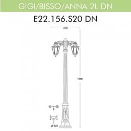 Уличный фонарь Fumagalli Gigi Bisso/Anna 2L Dn  - 2