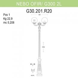 Уличный фонарь Fumagalli Nebo Ofir/G300  - 2