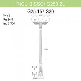 Уличный фонарь Fumagalli Ricu Bisso/G250  - 4