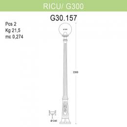 Уличный фонарь Fumagalli Ricu/G300  - 2
