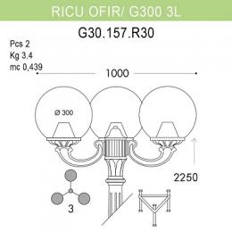 Уличный фонарь Fumagalli Ricu Ofir/G300  - 2