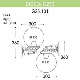 Уличный настенный светильник Fumagalli Bisso/G250  - 2