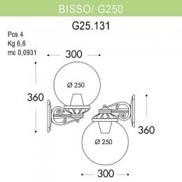 Уличный настенный светильник Fumagalli Bisso/G250  - 3