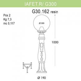 Уличный светильник Fumagalli Iafaet.R/G300  - 2