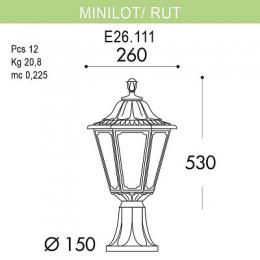 Уличный светильник Fumagalli Minilot/Rut  - 2