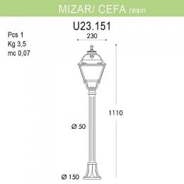 Уличный светильник Fumagalli Mizar.R/Cefa  - 3