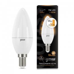 Изображение продукта Лампа светодиодная диммируемая Gauss E14 7W 3000K матовая 