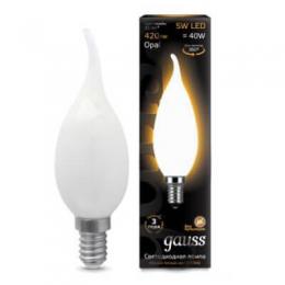 Изображение продукта Лампа светодиодная филаментная Gauss E14 5W 2700К матовая 