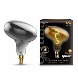 Изображение продукта Лампа светодиодная филаментная Gauss E27 6W 2400K серая 