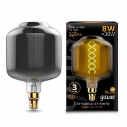 Изображение продукта Лампа светодиодная филаментная Gauss E27 8W 2400K серая 
