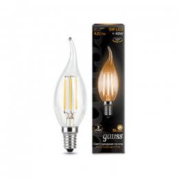 Изображение продукта Лампа светодиодная Gauss E14 5W 2700K прозрачная 1/10/50 