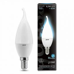 Лампа светодиодная Gauss E14 6.5W 4100K матовая  - 2
