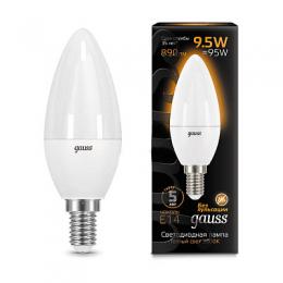 Изображение продукта Лампа светодиодная Gauss E14 9.5W 3000K матовая 