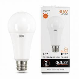 Изображение продукта Лампа светодиодная Gauss E27 30W 3000K матовая 