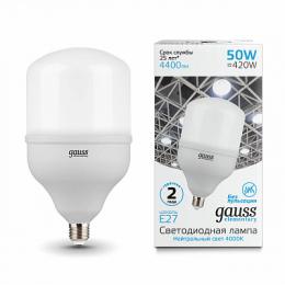 Изображение продукта Лампа светодиодная Gauss E27 50W 4000K матовая 