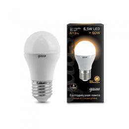 Изображение продукта Лампа светодиодная Gauss E27 6.5W 2700K матовая 