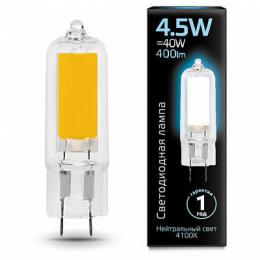 Изображение продукта Лампа светодиодная Gauss G4 4.5W 4100K прозрачная 